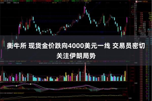 衡牛所 现货金价跌向4000美元一线 交易员密切关注伊朗局势